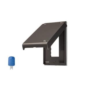 東芝ライテック プレート鍵付防滴3コ用HT グレー WDG7213