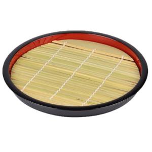 パール金属 ざる そば 皿 丸型 竹 すのこ付 匠庵 日本製 H-5281 ブラック