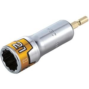京都機械工具 インパクトドライバ用ソケットビット BZP63-21W サイズ:21mm