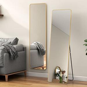 ミルオ君の鏡工房 全身鏡 大きい 姿見鏡 アルミフレーム おしゃれ 丸角 全身ミラー 飛散防止 壁掛け 立て掛け スタンドミラー すがた鏡 全身