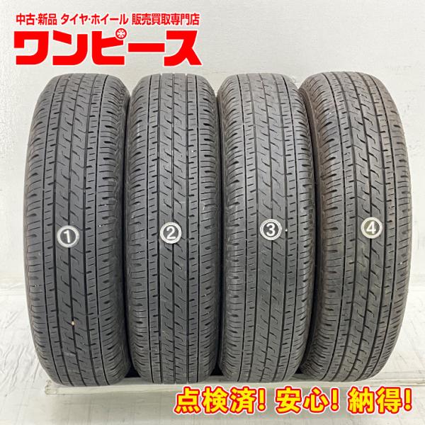 中古タイヤ 4本セット 145/80R12 80/78N LT ブリヂストン ECOPIA R710...