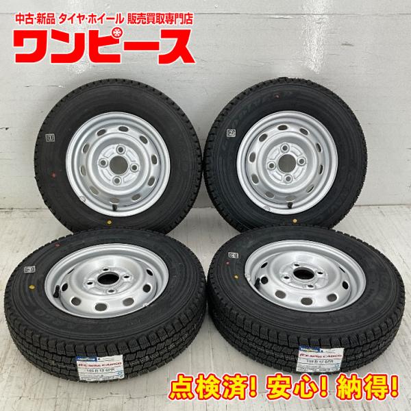 新品タイヤ 中古鉄ホイールセット 145R12 6PR (145/80R12 80/78N LT)相...