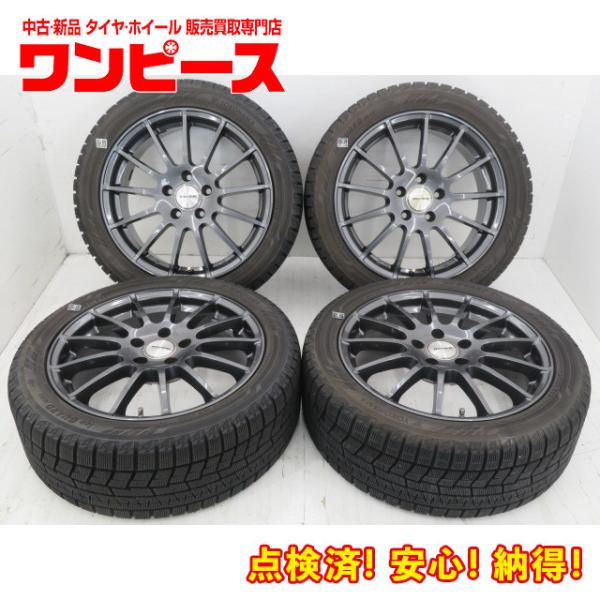 中古タイヤ ホイールセット 225/45R17 91Q 17インチ 17x7J +48 5穴 PCD...