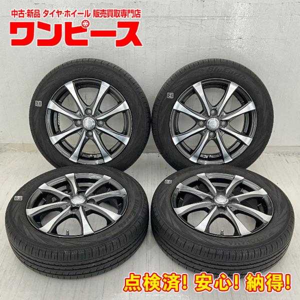 中古タイヤホイールセット 155/65R14 75H  14インチ 14×4.5J +45 4穴 P...