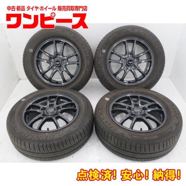 中古タイヤ ホイールセット 195/65R15 91H 15インチ 15x6J +43 5穴 PCD...