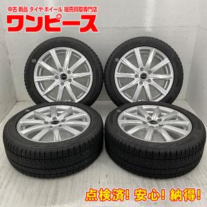 中古タイヤホイールセット 215/50R17 91Q  17インチ 17×7J +53 5穴 PCD114.3 ブリヂストン BALMINUM 冬 ヴォクシー  d412｜onepiecetire