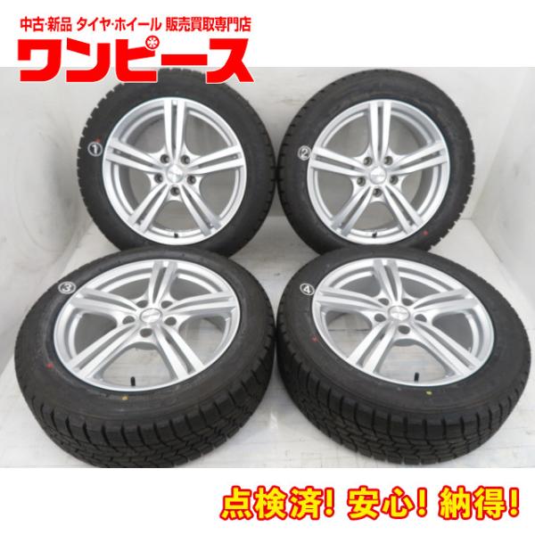 新品タイヤ 中古ホイールセット 215/55R17 94Q 17インチ 17x7J +53 5穴 P...