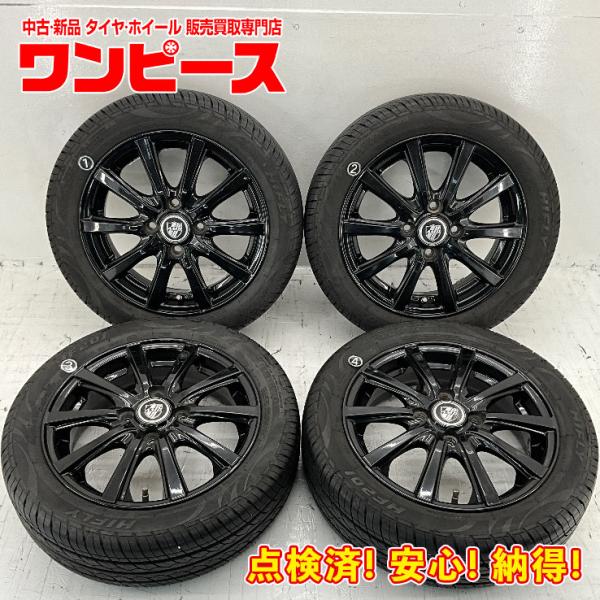 中古タイヤホイールセット 165/55R14 72H  14インチ 14×4.5J +43 4穴 P...