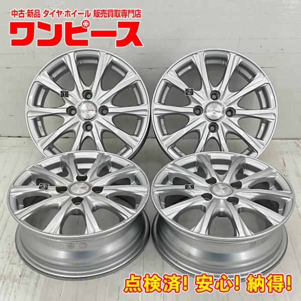 中古アルミホイール 4本セット 14×5J +39 4穴 PCD100 14インチ weds JOK...