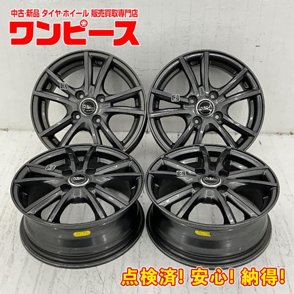 中古アルミホイール 4本セット 14×5.5J +50 4穴 PCD100 14インチ  NIRVA...