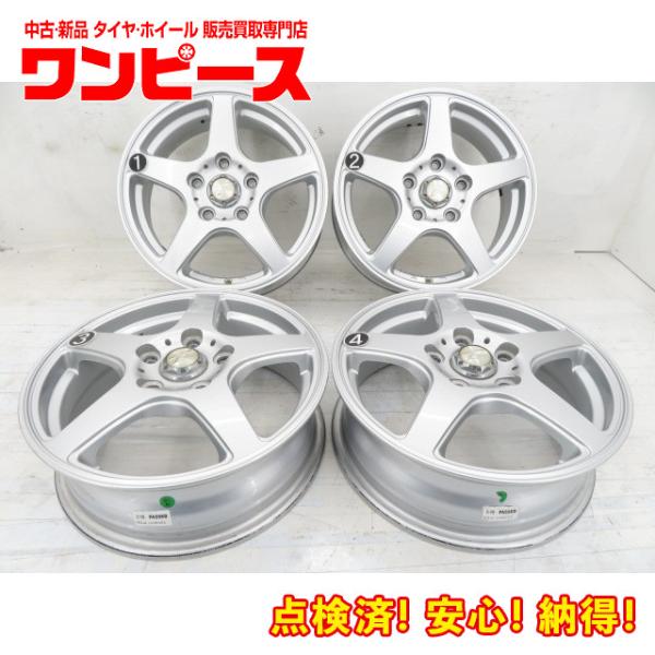 中古アルミホイール 4本セット 15インチ 15x5J +50 5穴 PCD114.3 Treffe...