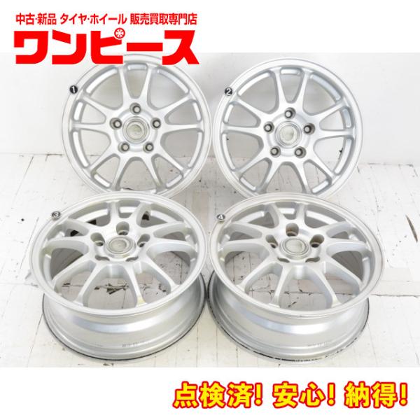 中古アルミホイール 4本セット 15インチ 15x6J +45 5穴 PCD114.3 ECO FO...