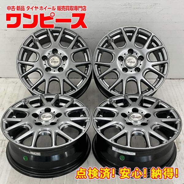 中古アルミホイール 4本セット 15×6J +50 5穴 PCD114.3 15インチ  VERTH...