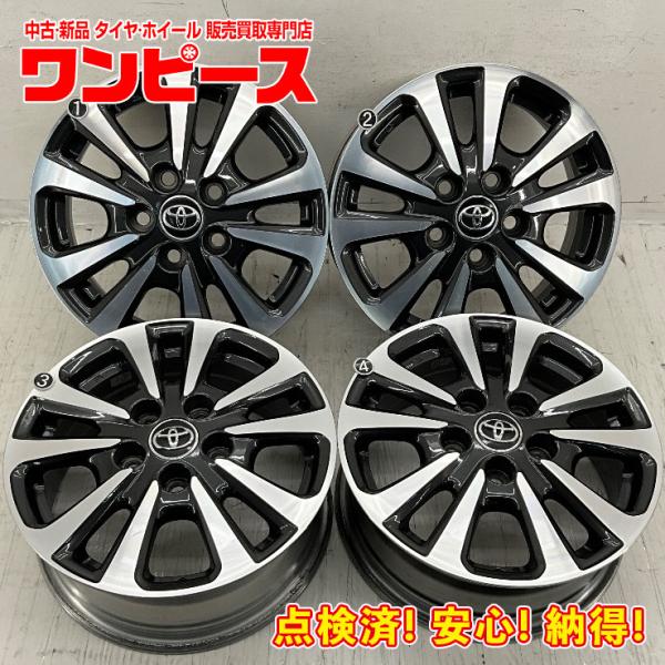 中古アルミホイール 4本セット 15×6J +50 5穴 PCD114.3 15インチ トヨタ純正 ...