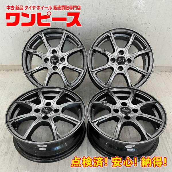 中古アルミホイール 4本セット 15×5.5J +43 4穴 PCD100 15インチ VERTHA...