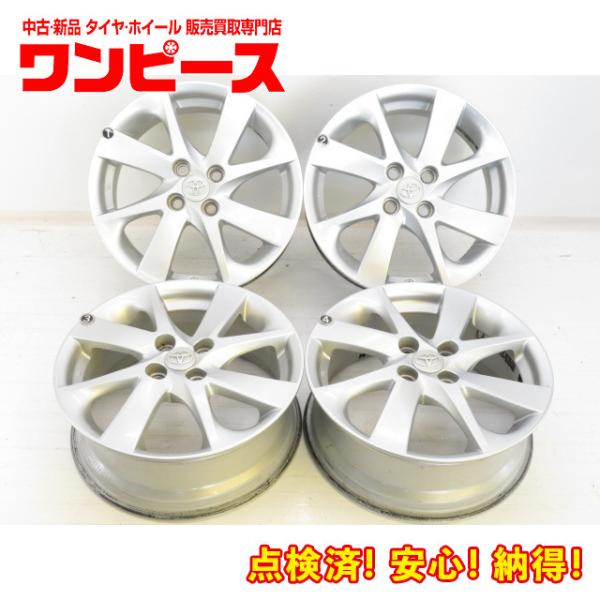 中古アルミホイール 4本セット 16インチ 16x6J +51 4穴 PCD100 トヨタ純正 送料...