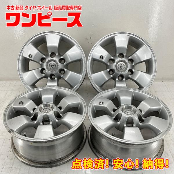 中古アルミホイール 4本セット 16×7JJ +30 6穴 PCD139.7 16インチ トヨタ純正...