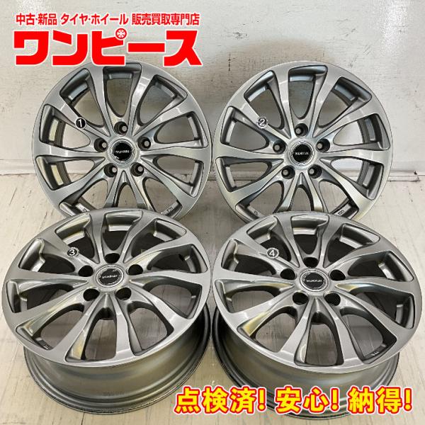 中古アルミホイール 4本セット 16×6.5J +38 5穴 PCD114.3 16インチ BRID...