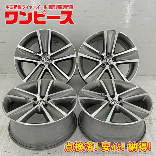 中古アルミホイール 4本セット 17×7.5J +38 5穴 PCD100 17インチ フォルクスワ...