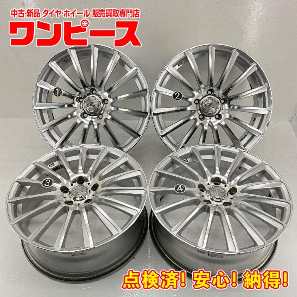 中古アルミホイール 4本セット 18×7J +53 5穴 PCD114.3 18インチ weds L...