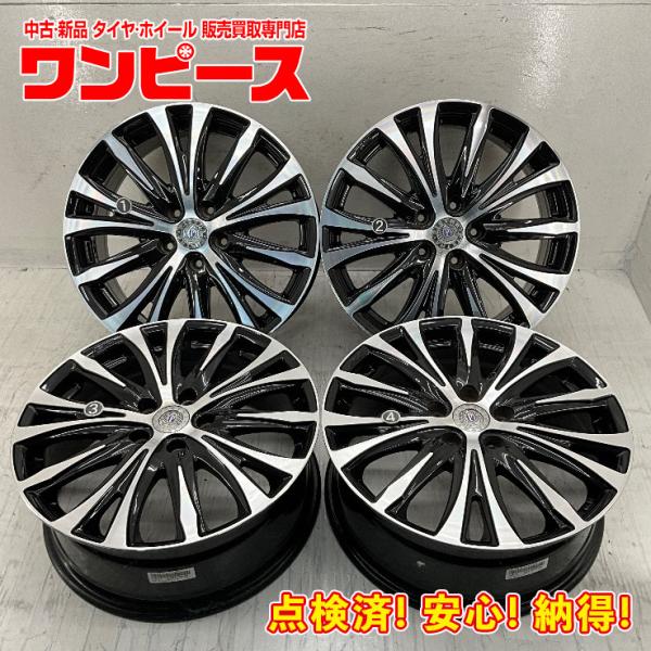 中古アルミホイール 4本セット 18×7J +48 5穴 PCD114.3 18インチ WORK P...