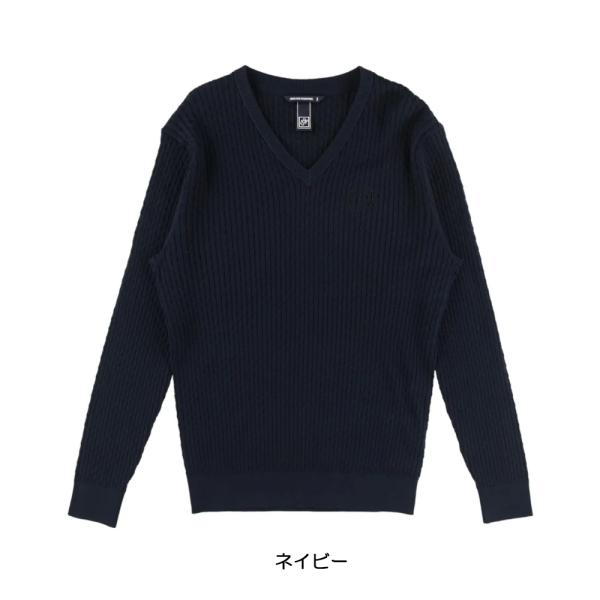 ZOY ゾーイ ゴルフ メンズ ハイゲージコットン 長袖セーター  071442702