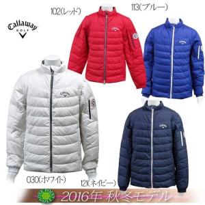 2016 秋冬 キャロウェイ Callaway メンズ2016年秋冬 氷山プリント2WAYフルジップダウンブルゾン10076889-241-6210505