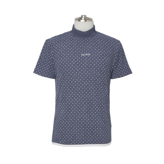 トヴホ  tovho  メンズ  ゴルフ  パイルドットモックT　21-113306