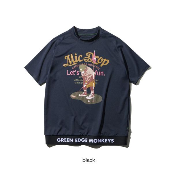 【GREEN EDGE MONKEYS】グリーンエッジモンキーズ Ribbed hem mock n...