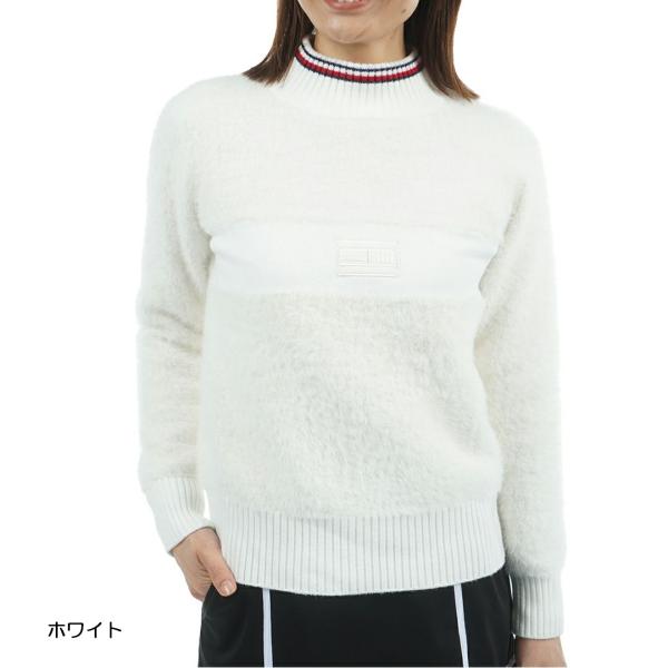 トミーヒルフィガー TOMMY HILFIGER レディース ゴルフ  シャギー ハイネックニット ...