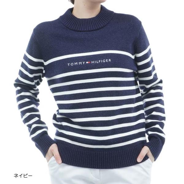 トミーヒルフィガー TOMMY HILFIGER レディース ゴルフ  ラメモール ボトルネックニッ...