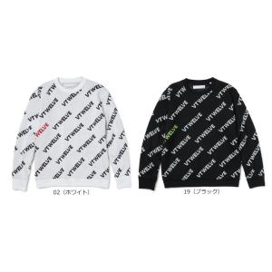 ヴィトゥエルブ Ｖ12  ゴルフ  メンズ　ERROR VET KNIT　総柄ニット  V12222...