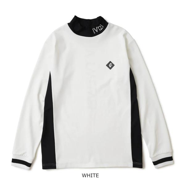 ヴイトゥエルヴ Ｖ12  ゴルフ  メンズ　RIB MOCK　長袖モックネックシャツ　 V12242...