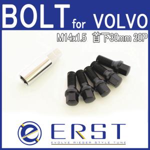 ERST ブラック ロングハブボルト M14x1.5-首下42mm 10本セット