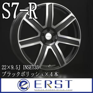 ERST WHEEL S7-R 22×9.5(35) ホイール 4本セット ブラックポリッシュ ボルボ(VOLVO) XC90/XC60 　｜ones-onlineshop