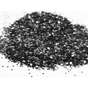 ゆ最高級 50g 六角ラメフレーク 塗装 0.5mm カラー:ブラック [U10-10]｜ワンズアンドエム