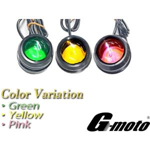 G-moto製 Premium Color 大口径レンズ搭載 爆光 ストロボ LED ビッグアイ 1個売り ヤマハ汎用 [Z1-2premium]