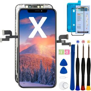 【保証付き】iPhoneX 高品質フロントパネル 液晶パネル ガラスパネル デジタイザ タッチパネル LCD液晶セット 修理工具付き｜ones-store