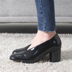 パンプス レディース シューティー チャンキーヒール 太ヒール 2017 春夏 ファッション 靴 婦人靴