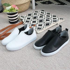 ベストレザー スリッポン レディース 人気のファッション画像