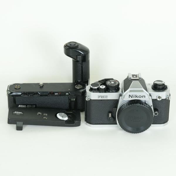 [並品｜Nikon モータードライブ付] Nikon FM2 シルバー / フィルム一眼レフ