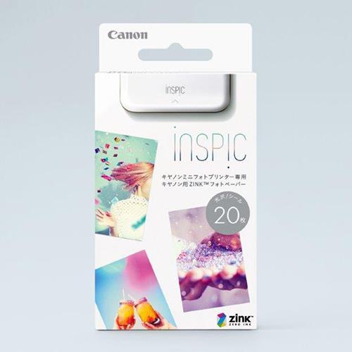 CANON(キヤノン) iNSPiC インスピック 用ZINKフォトペーパー 20枚入り ZP-20...