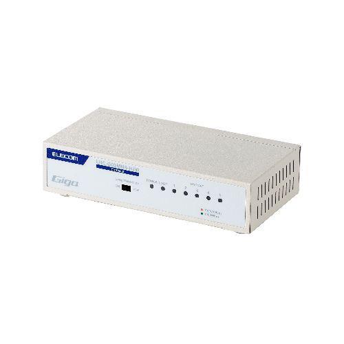 エレコム(ELECOM) EHC-G05MN4-HJW ホワイト スイッチングハブ LANハブ 5ポ...