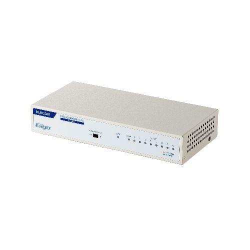 エレコム(ELECOM) EHC-G08MN4-HJW ホワイト スイッチングハブ LANハブ 8ポ...