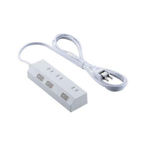 エレコム(ELECOM) T-IS01-2320WH ホワイト 電源タップ 延長コード 2m コンセ...