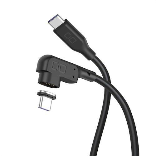 CIO(シーアイオー) CIO-SLLMG-CC1-BK L字 CtoC 1m マグネットシリコンケ...