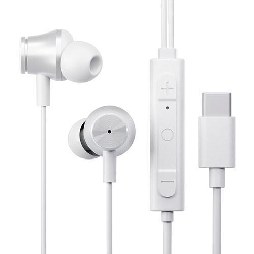 PGA PG-SECE5WH2 ホワイト USB Type-Cコネクタ 有線ステレオイヤホン アクテ...