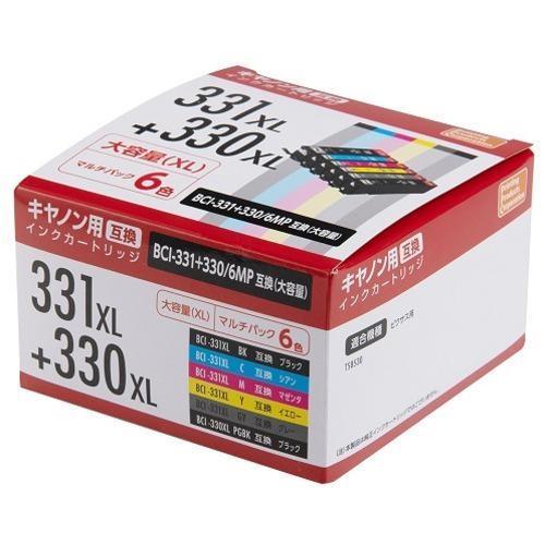PPC(ピーピーシー) PP-YC331L-6P キャノン用互換インク 6色セット大容量