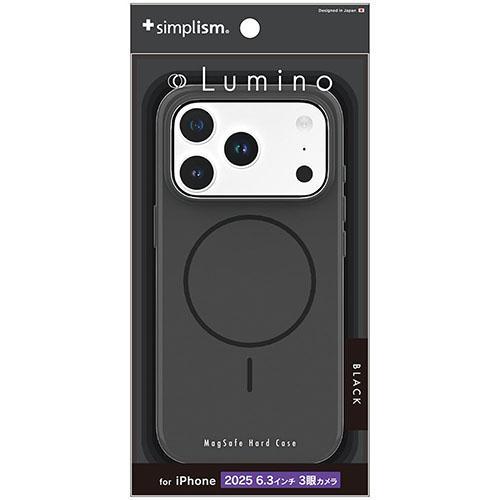 トリニティ iPhone17 Pro用 Lumino MagSafe対応 ハードケース ブラック T...