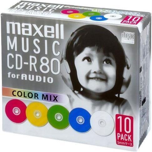 マクセル(maxell) CDRA80MIX.S1P10S 音楽用 CD-R 80分 1回録音 10...